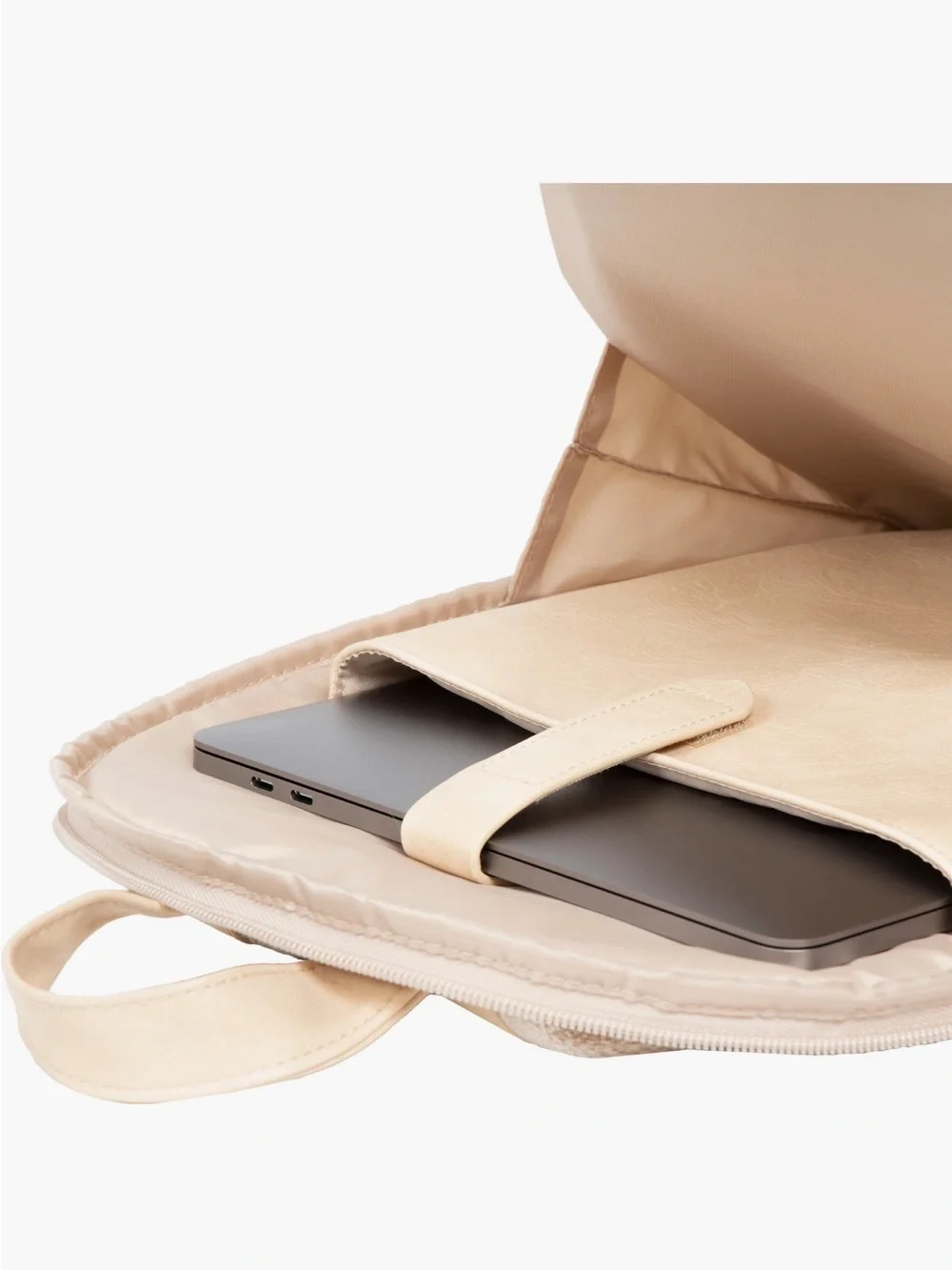 BEIS The Small Backpack - Beige with Gold Hardware - Great Condition